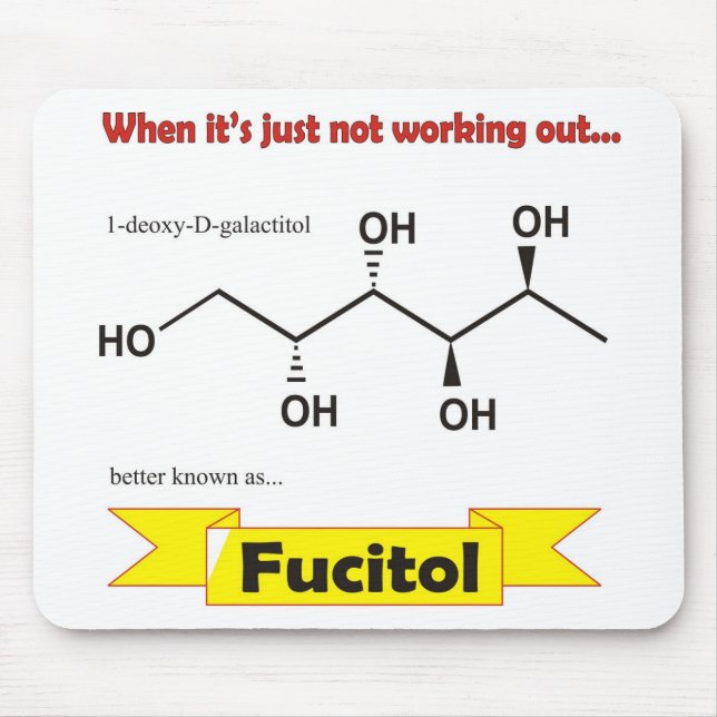 Fucitol Bio Molekül Mousepad (Vorne)