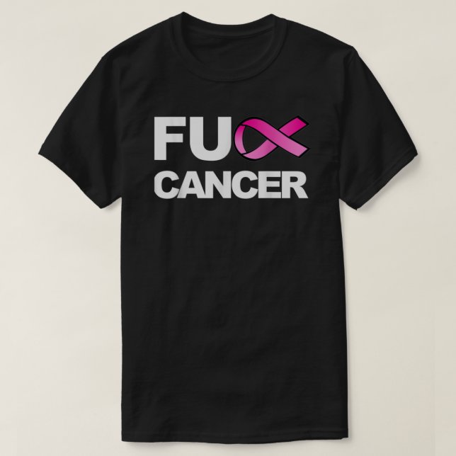 Fuck-Cancer-Tshirt-for-Breast-Cancer-Awareness- Pe T-Shirt (Design vorne)