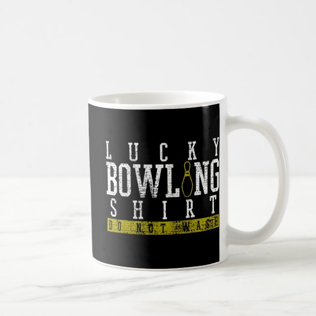 Fucky Bowling Shirt Player Bowlers Button Geschenk Kaffeetasse (Rechts)