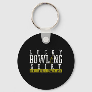 Fucky Bowling Shirt Player Bowlers Button Geschenk Schlüsselanhänger