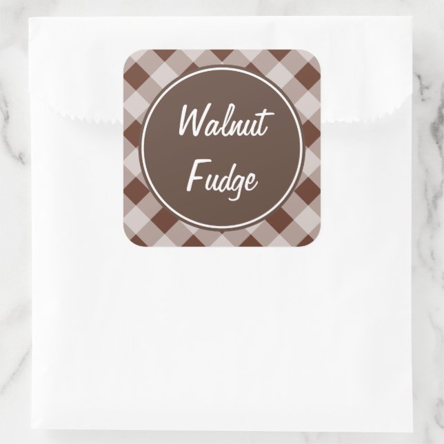 Fudge Gingham Kitchen Stickers (Tasche)