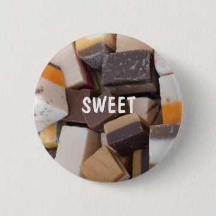 Fudge-Paradies anpassbarer Badge Button