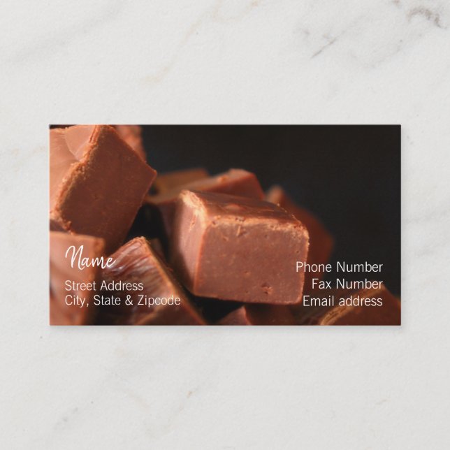 Fudge-Visitenkarte Visitenkarte (Vorderseite)