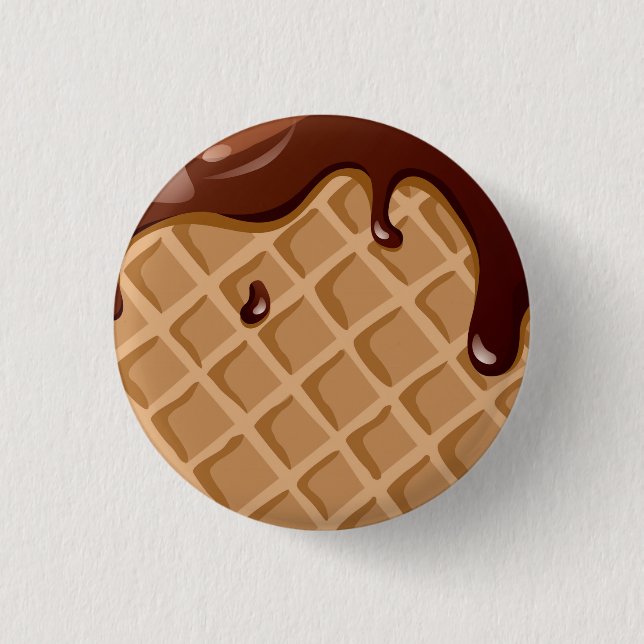 Fudge-Waffel-Kegel Button (Vorderseite)