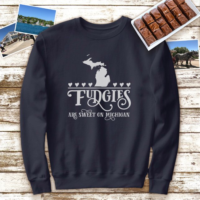 Fudgies sind süß auf Michigan Sweatshirt (Von Creator hochgeladen)