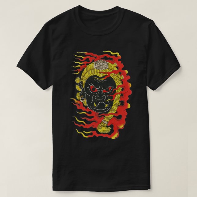Fudo Myoo Tattoo-Design Flash T-Shirt (Design vorne)