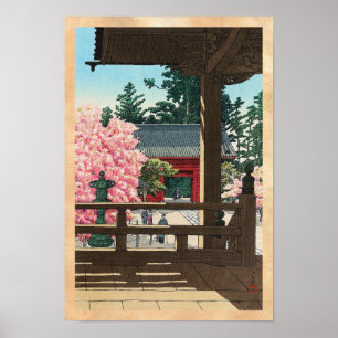 Fudô Tempel in Meguro, Kunst Tokyos Hasui Kawase Poster