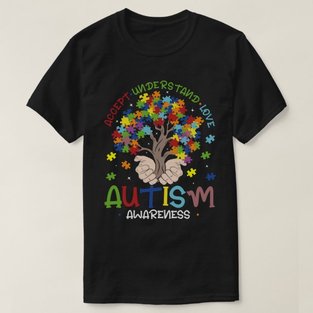 FuE-Autismus Sensibilisierungskampagnen Shirts akz (Design vorne)