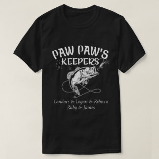 FuE Personalisiert Pawpaw's Keepers Fishing-Shirt T-Shirt