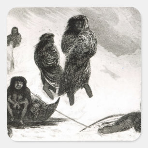 Fuegier handeln in Zapallos Quadratischer Aufkleber