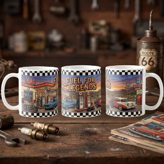 Fuel For Legends Vintage Route 66 Tankstelle Kaffeetasse