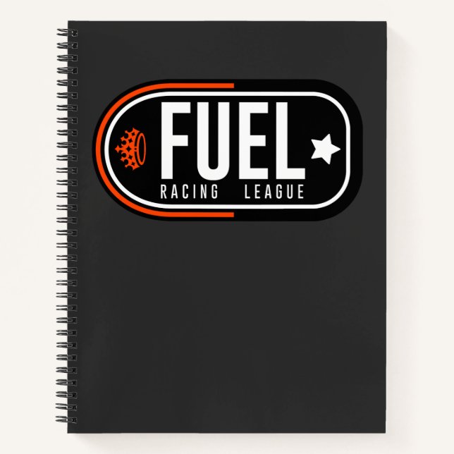 FUEL Racing League Spiral Notizbuch (Vorderseite)