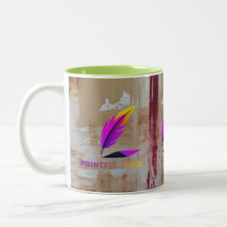 "Fuel Your Day _ Start Everyday Bright" Zweifarbige Tasse