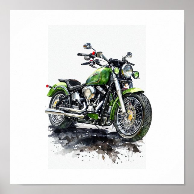  Fuel Your Freedom – Motorcycle Sticker Poster (Vorne)