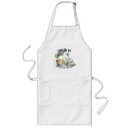 Fueled by Coffee & Fiction Long Apron Lange Schürze