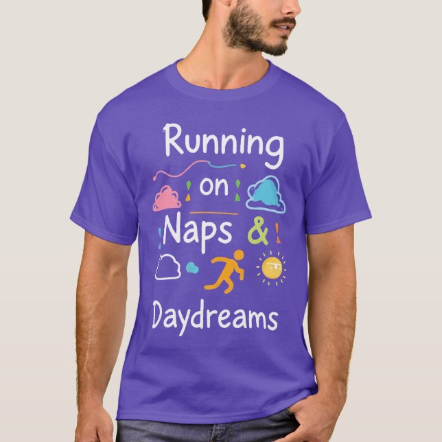 Fueled By Naps, Powered By Dreams - Cozy Aesthetic T-Shirt (Vorderseite)