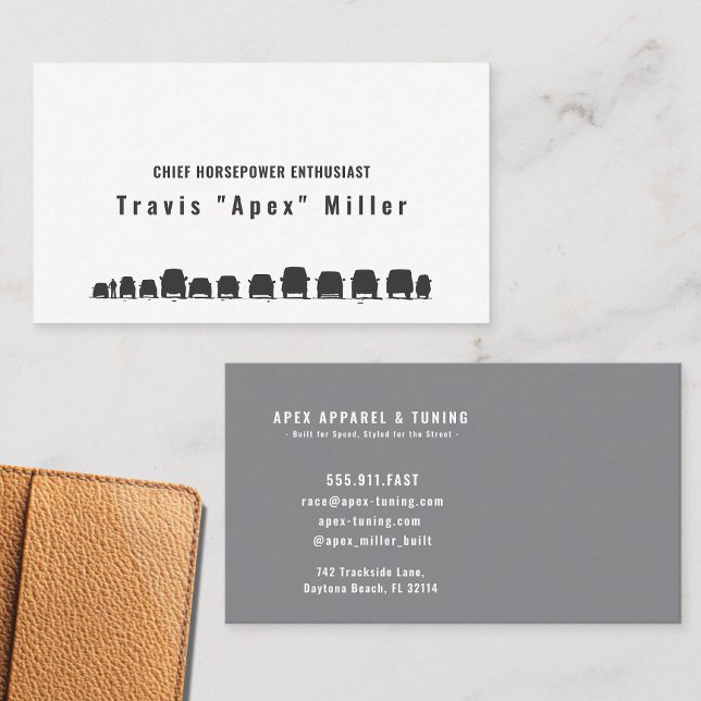 Fueled by Passion, Driven by Style: Premium Custom Visitenkarte (Von Creator hochgeladen)