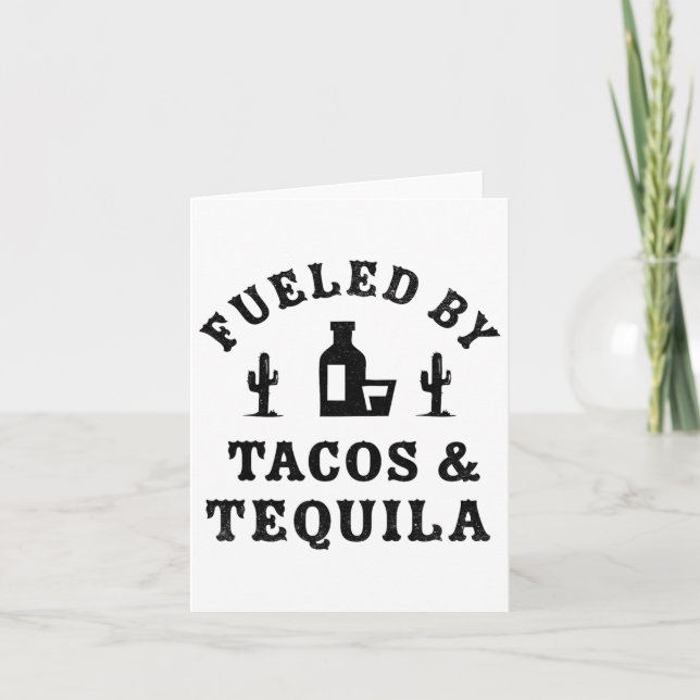 Fueled Funny Cinco De Mayo Party Karte (Vorderseite)