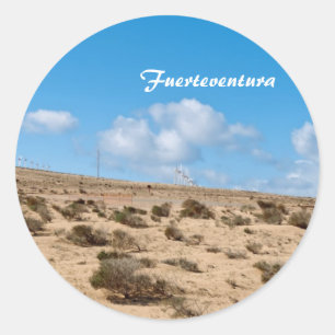 Fuerteventura Runder Aufkleber
