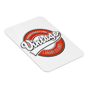 Fuerteventura Spanien Vintage Style Logo Magnet