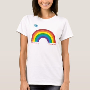 FUG Regenbogen-Vogel T-Shirt