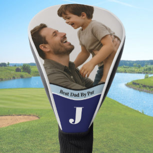 Füge dein eigenes Foto hinzu Bester Papa blau pers Golf Headcover