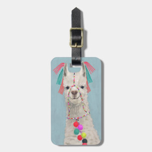 Füge Deinen Namen hinzu   Adorned Llama - White Gepäckanhänger