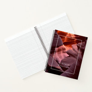 Füge Deinen Namen hinzu Antelope Canyon Formatio Notizbuch