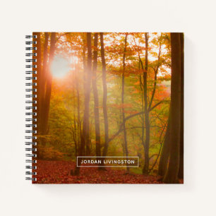 Füge Deinen Namen hinzu Autumn Splendor Notizbuch