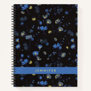 Füge Deinen Namen hinzu   Blasenmuster Notizbuch