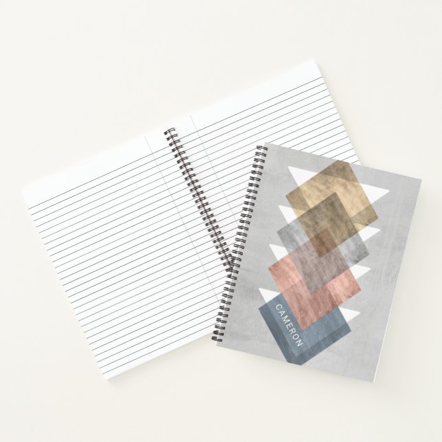 Füge Deinen Namen hinzu | Diamond Align I Notizbuch (Innenseite)