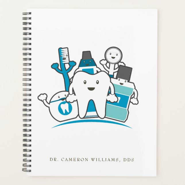 Füge Deinen Namen hinzu | Die Saubere Zähne Gang Planer (Vorderseite)