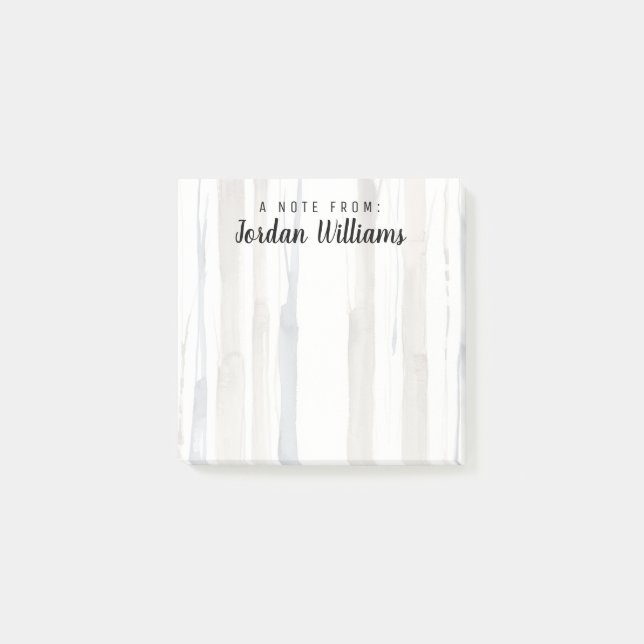 Füge Deinen Namen hinzu | Duo Tone Trees II Post-it Klebezettel (Vorderseite)