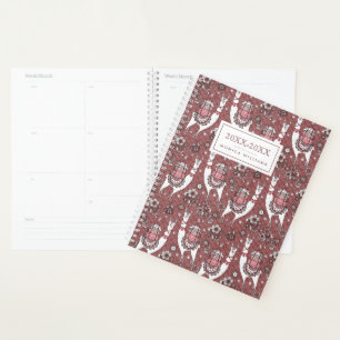 Füge Deinen Namen hinzu   Funny Llamas Pattern Planer