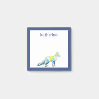 Füge Deinen Namen hinzu | Geometrisches Fox