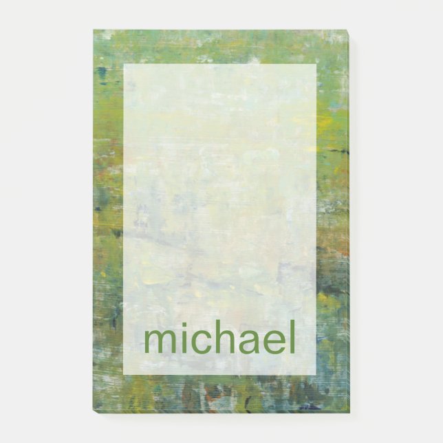 Füge Deinen Namen hinzu | Gesichtsfeld II Post-it Klebezettel (Vorderseite)