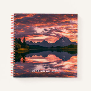 Füge Deinen Namen hinzu Grand Teton Nationalpark Notizbuch