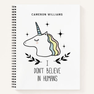 Füge Deinen Namen hinzu   Ich glaube nicht an den Notizbuch