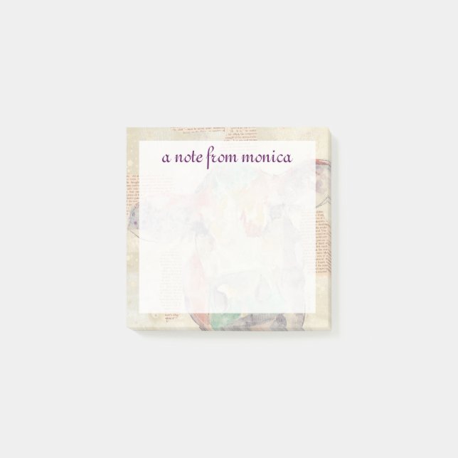 Füge Deinen Namen hinzu | Kühe der Aquakultur Post-it Klebezettel (Vorderseite)