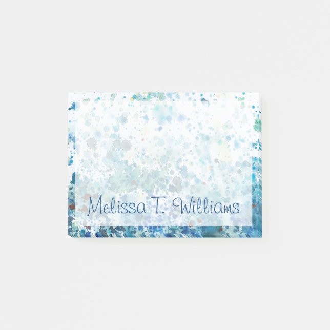 Füge Deinen Namen hinzu | Meeresgewässer I Post-it Klebezettel (Vorderseite)