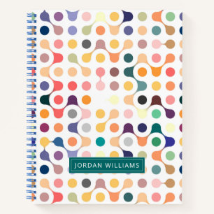 Füge Deinen Namen hinzu   Muster der molekularen S Notizbuch