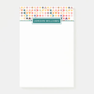 Füge Deinen Namen hinzu   Muster der molekularen S Post-it Klebezettel