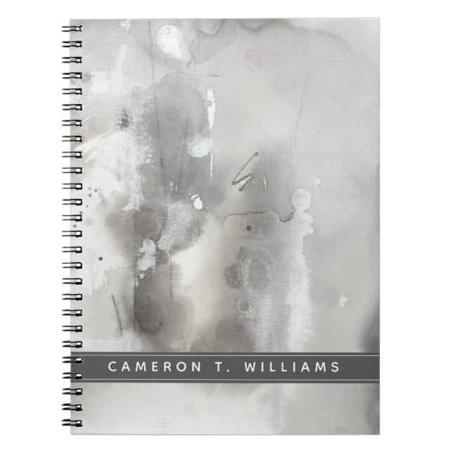 Füge Deinen Namen hinzu | Mystische Objekte - grau Notizblock (Vorderseite)