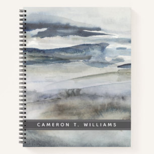 Füge Deinen Namen hinzu Neutrales Salzspray Notizbuch