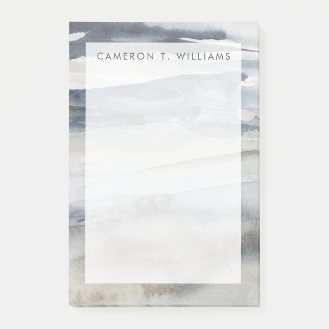 Füge Deinen Namen hinzu | Neutrales Salzspray Post-it Klebezettel (Vorderseite)