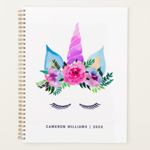 Füge Deinen Namen hinzu   Niedlich Magische Einho Planer