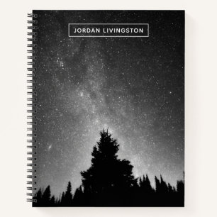 Füge Deinen Namen hinzu   Night Sky Notizbuch