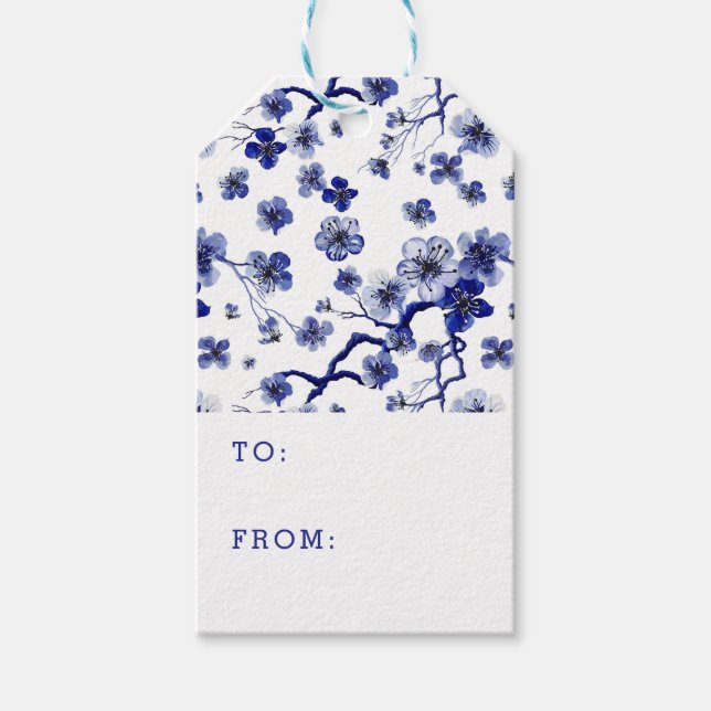 Füge Deinen Namen hinzu | Oriental Sakura Branchen Geschenkanhänger (Vorderseite)