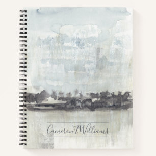 Füge Deinen Namen hinzu Sky Horizon - Neutrale F Notizbuch