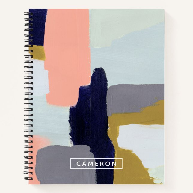 Füge Deinen Namen hinzu | Sprache Notizbuch (Vorderseite)